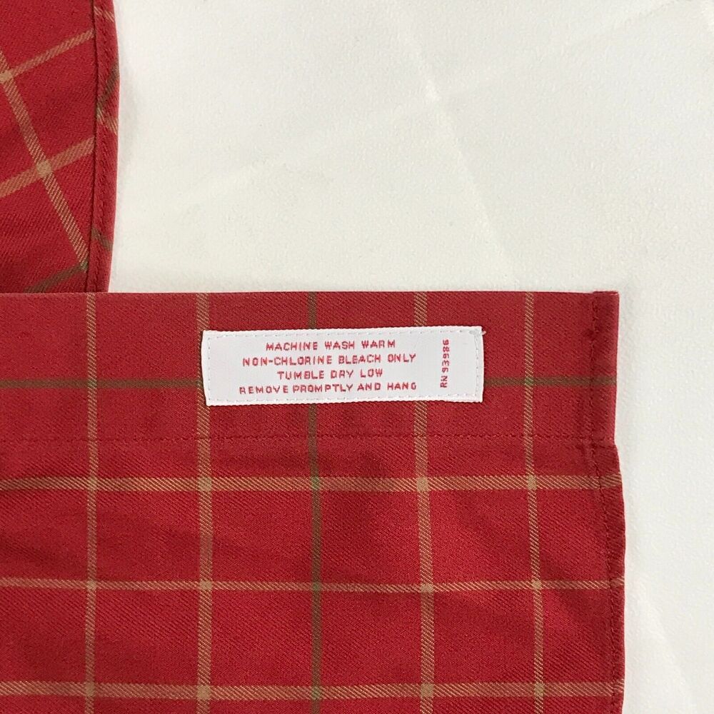 Brooks Brothers Mens Medium Shirt Red Plaid Traditional Fit Button Up CF9 - Picture 4 of 5